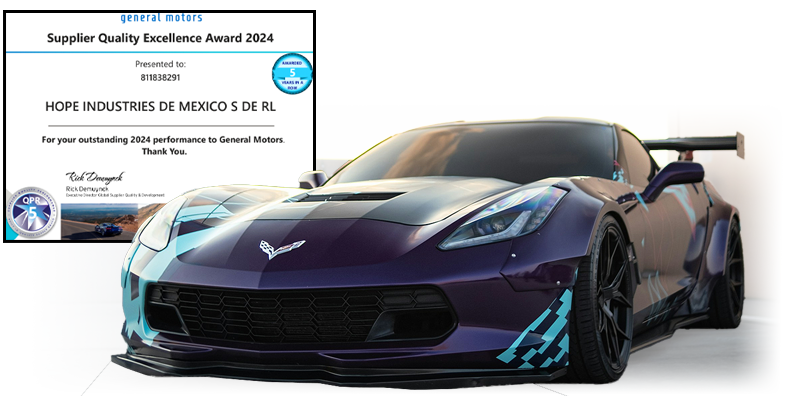 Supplier Quality Excellence Award received by HOPE Global